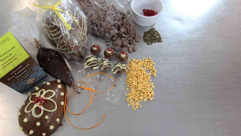Using your chocolate Easter Egg making kit Davenport's Chocolates