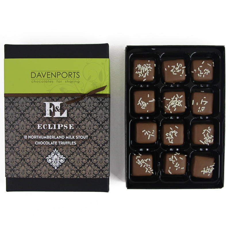 Eclipse Milk Stout Truffles Davenports Chocolates Gift Box