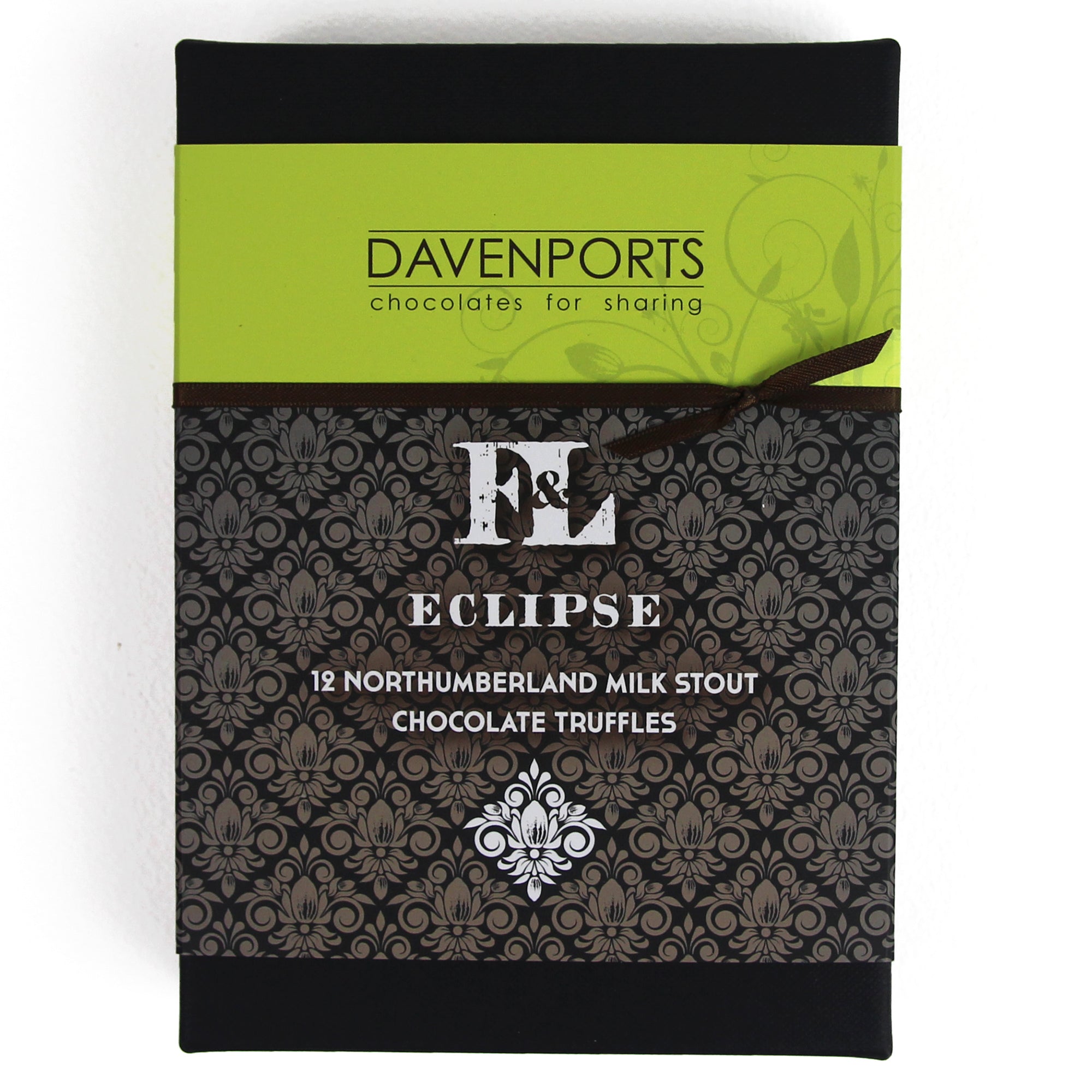 Eclipse Milk Stout Truffles Davenports Chocolates Gift Box front