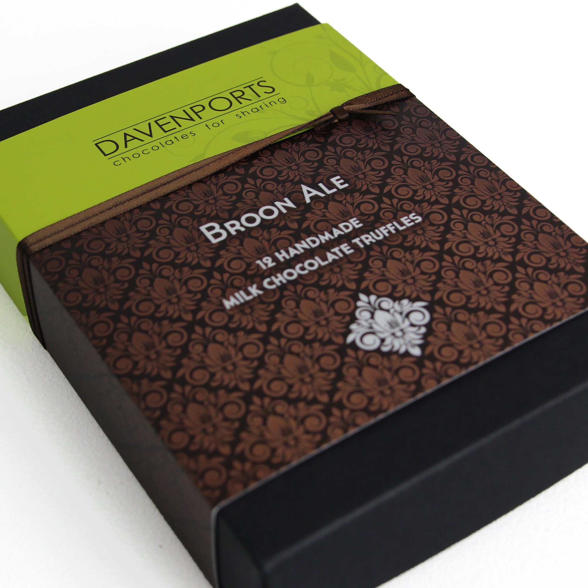 Davenport's Chocolates, Brown Ale Truffles front detail
