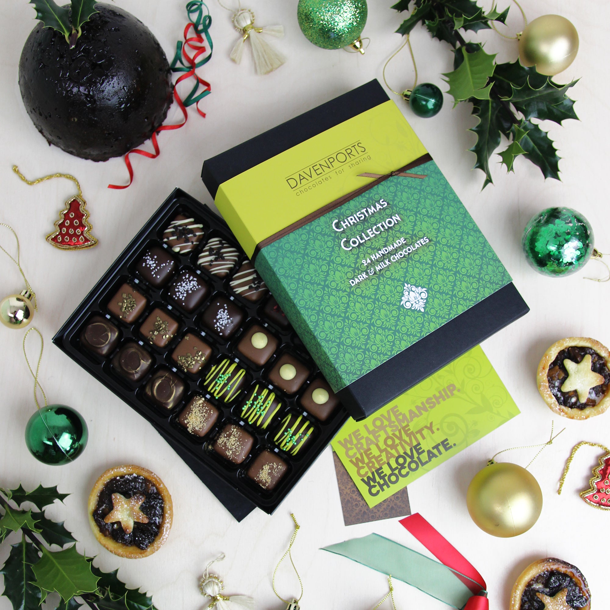 Davenport's Chocolates, Merry Little Christmas Collection open with promps