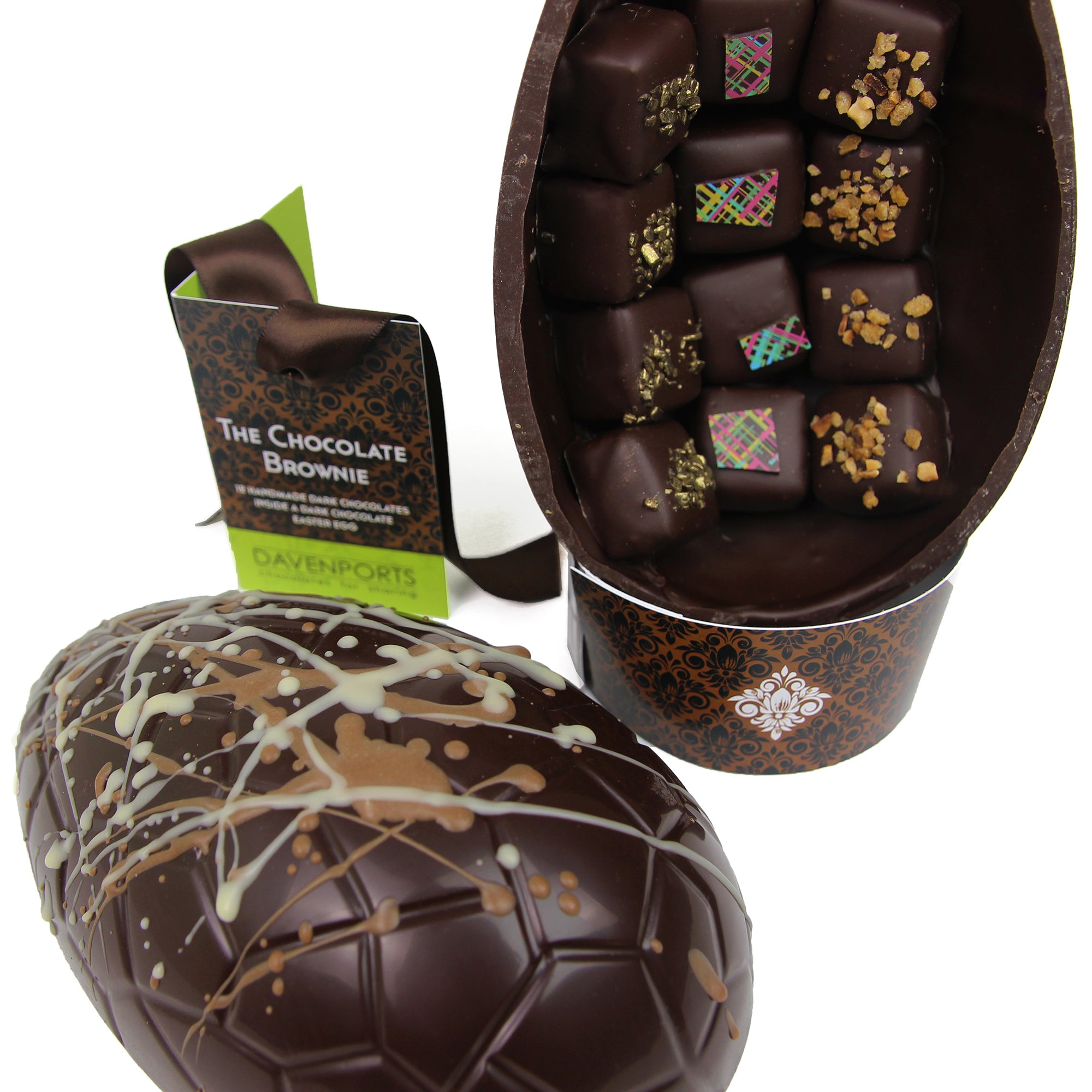 Davenports Chocolates Chocolate Brownie Egg Open