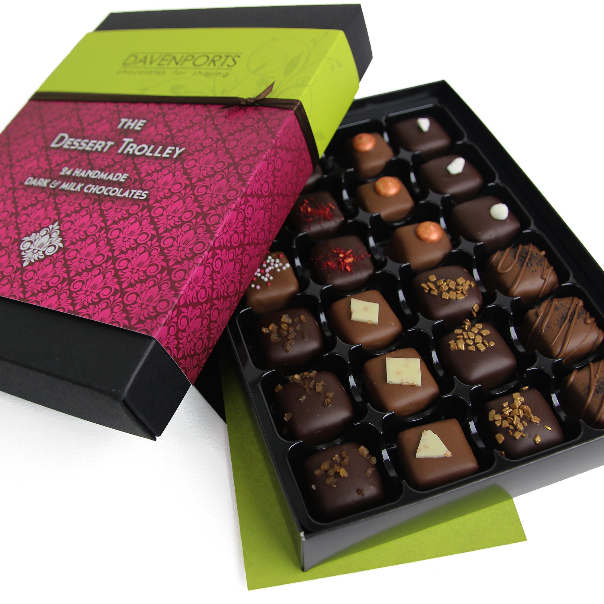 Davenport's Chocolates, Dessert Trolley Collection open detail