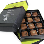 Davenport's Chocolates, Hepple Gin Chocolate Truffles open detail