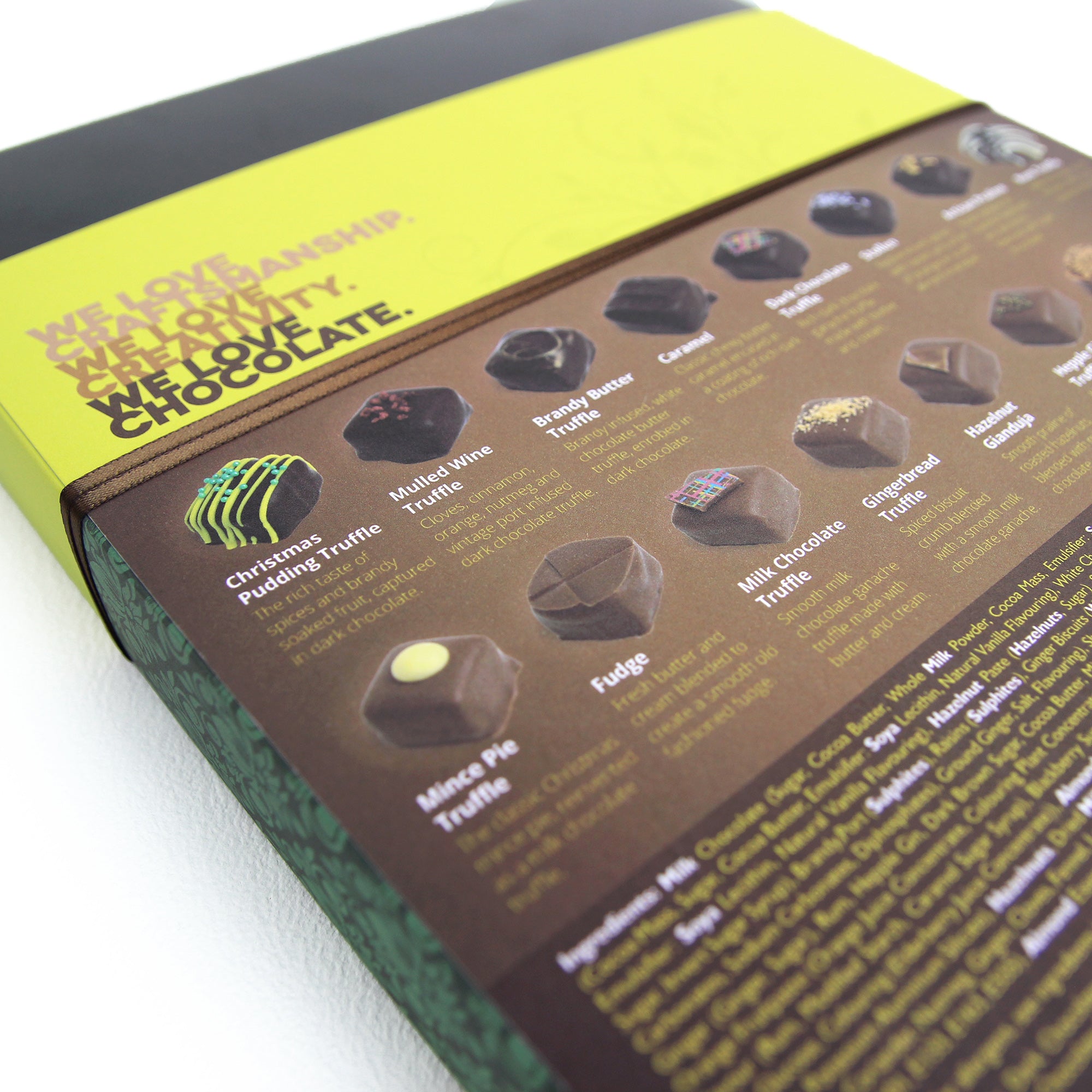 Davenport's Chocolates, Joy to the World back detail