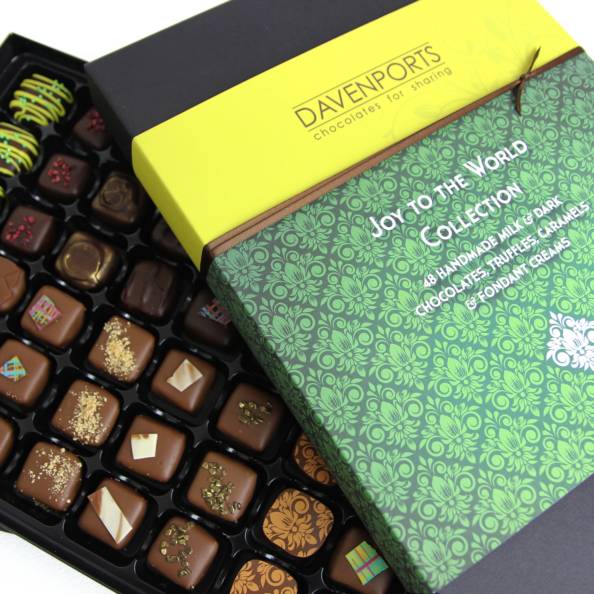 Davenport's Chocolates, Joy to the World open detail