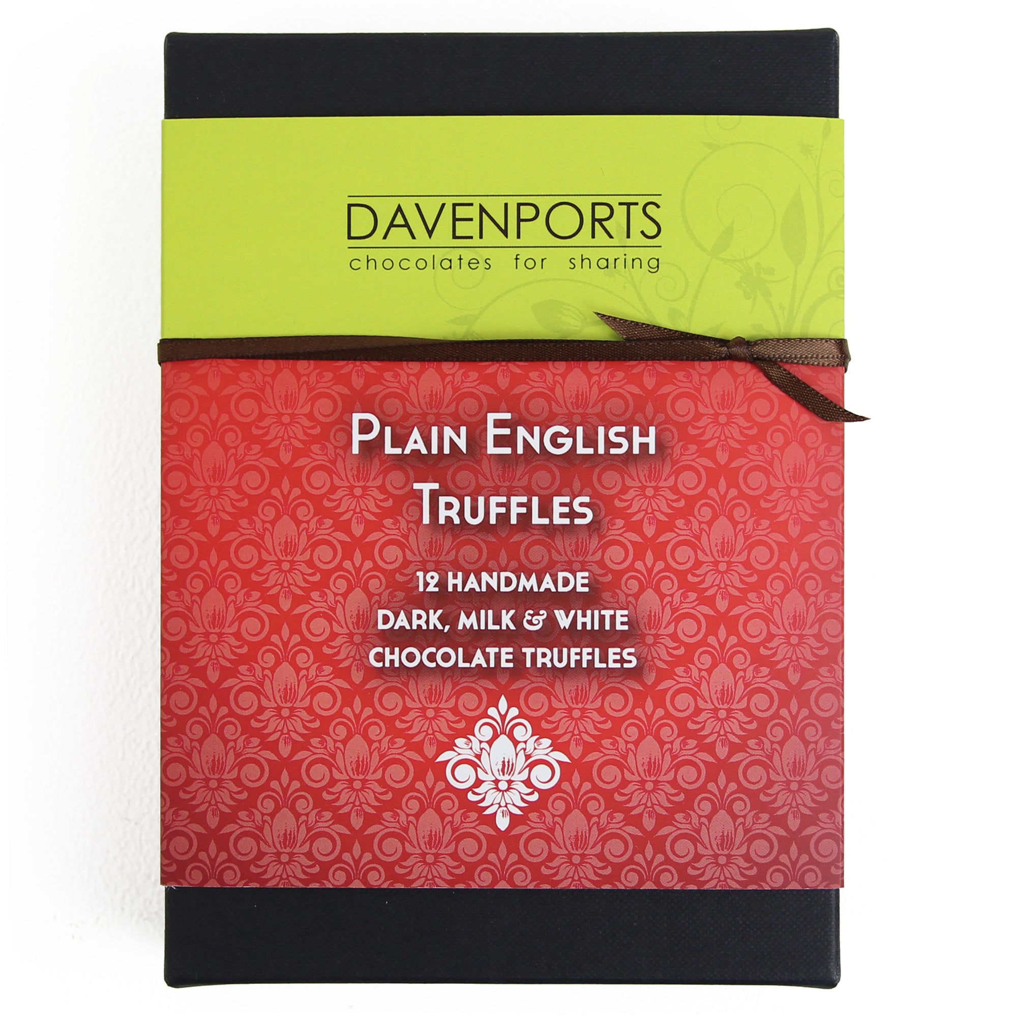 Davenport's Chocolates, Plain English Truffles front
