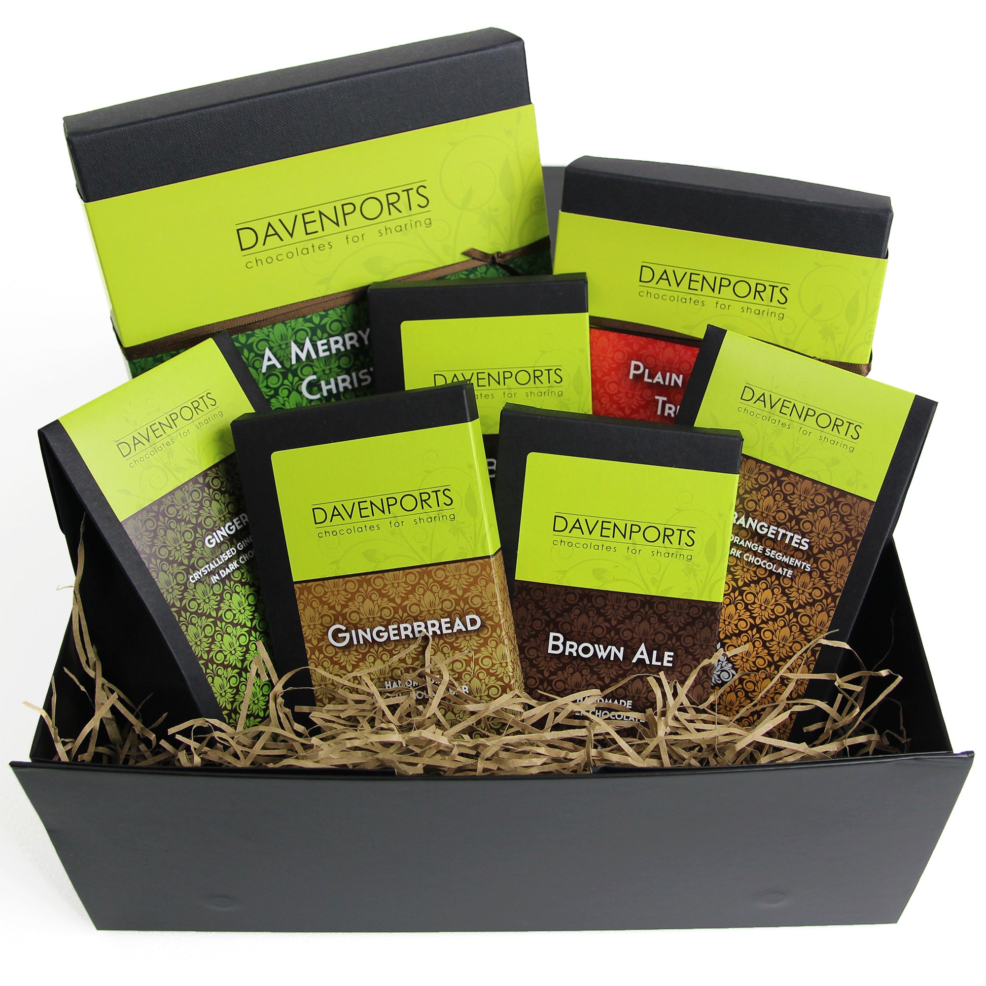 Davenport's Chocolates, Traditional Christmas Hamper open