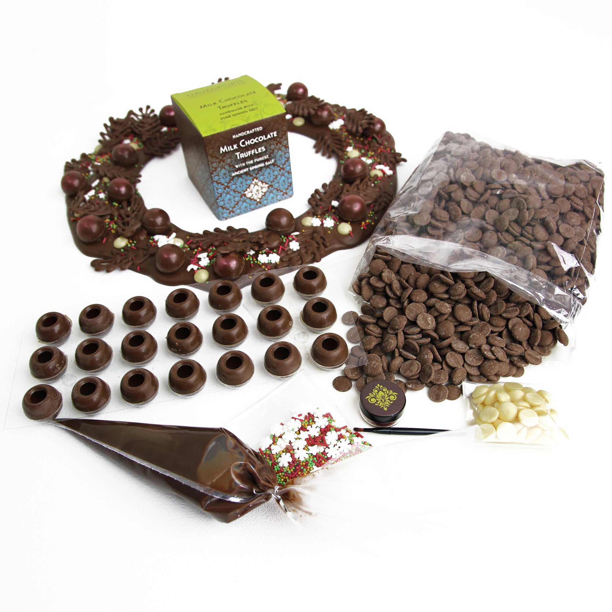 Chocolate Christmas Wreath Kit