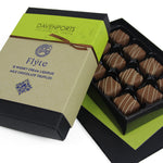 Davenports Chocolates Flyte Whisky Cream Truffles open gift box detail