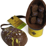 Davenports Chocolates Northumbrian Honey Truffles Easter Egg open detail