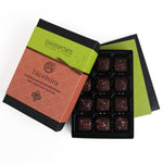 Davenports Chocolates Tacnbora Northumbrian Blended Whisky Truffles open gift box