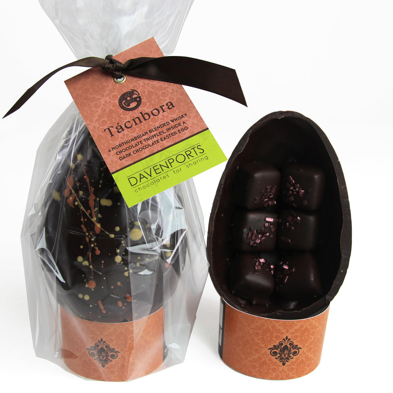 Davenports Tacnbora Northumbrian Blended Whisky Truffles Easter Egg 