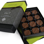 Davenport's Chocolates, Droitwich Salted Milk Chocolate Truffles open detail